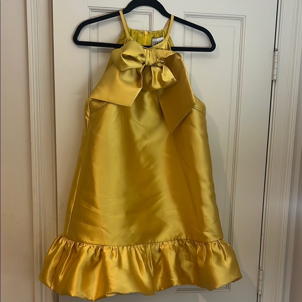 Like new gold cocktail/wedding guest dress (size large)